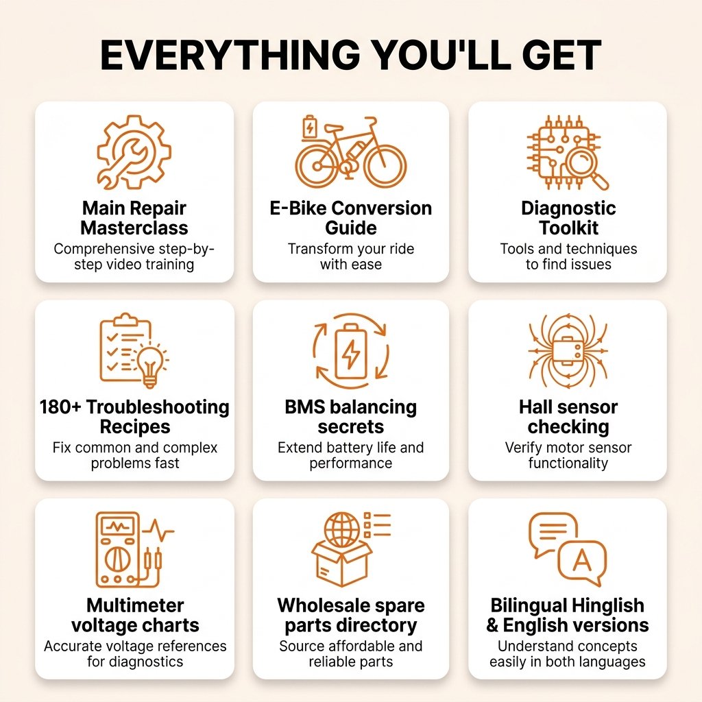 Electric scooter repair infographic