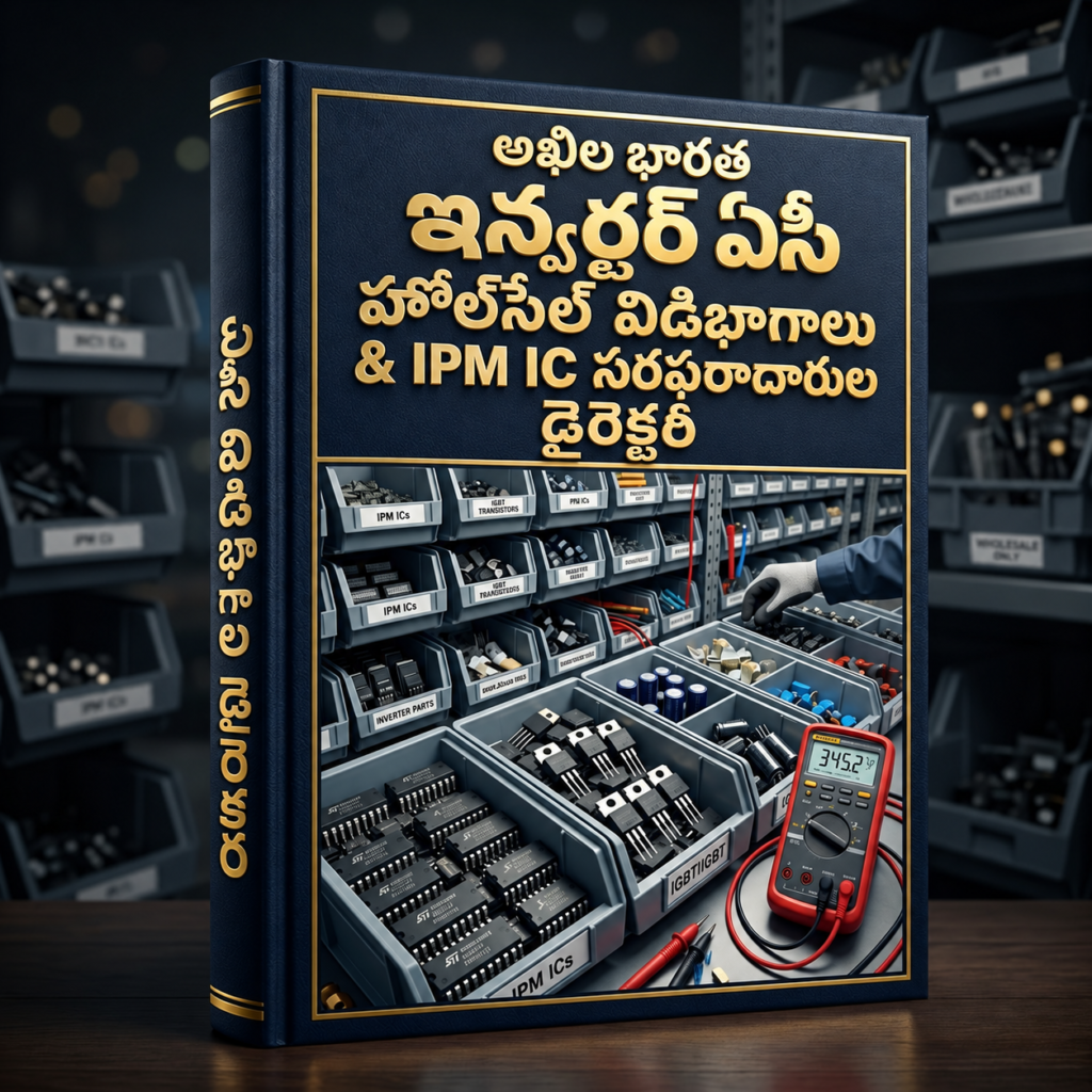 ఇన్వర్టర్ ఏసీ హోల్‌సేల్ విడిభాగాలు, IPM IC సరఫరాదారుల తెలుగు డైరెక్టరీ కవర్